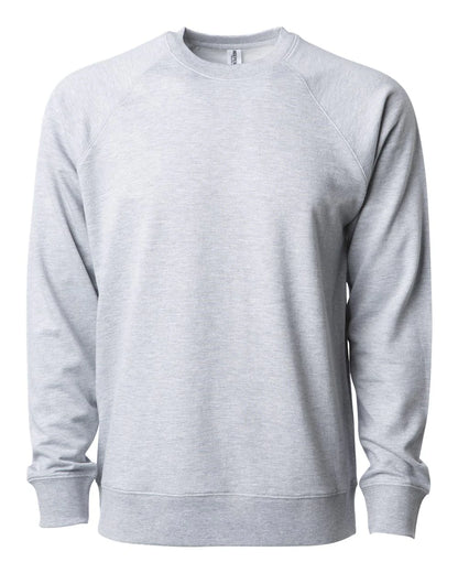 Independent Unisex Lightweight Loopback Terry Crew