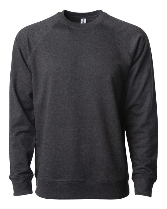 Independent Unisex Lightweight Loopback Terry Crew