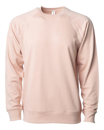 Independent Unisex Lightweight Loopback Terry Crew