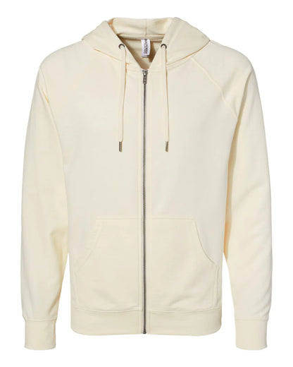 Independent Unisex Lightweight Loopback Terry Zip Hood