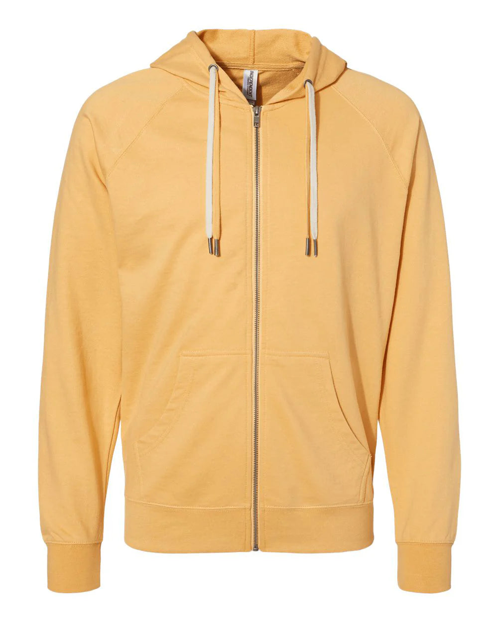Independent Unisex Lightweight Loopback Terry Zip Hood