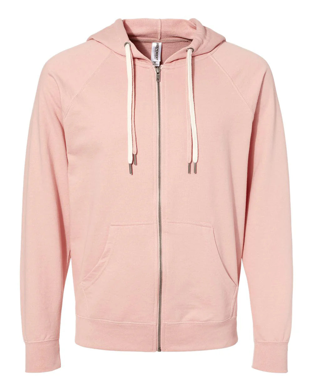 Independent Unisex Lightweight Loopback Terry Zip Hood