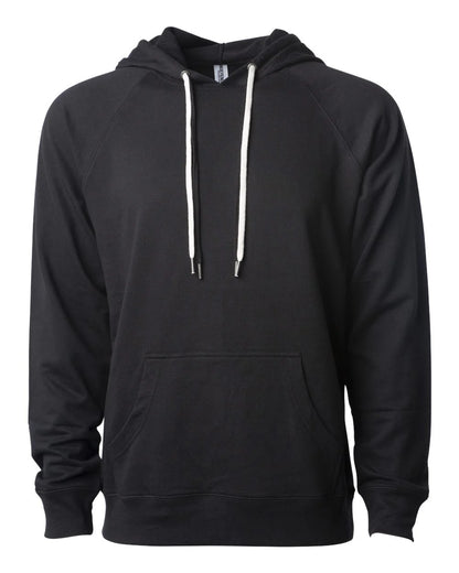 Independent Unisex Lightweight Loopback Terry Hooded Pullover