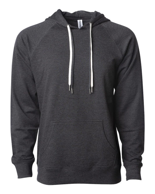Independent Unisex Lightweight Loopback Terry Hooded Pullover