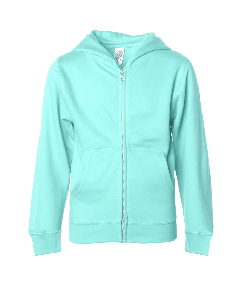 Independent 8.5oz. Youth Midweight Zip Hood