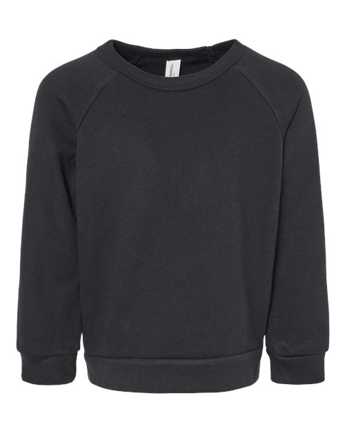 BELLA + CANVAS Toddler Sponge Fleece Raglan Crewneck Sweatshirt