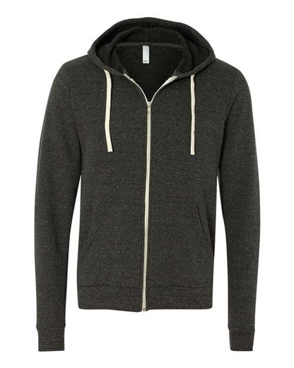 BELLA + CANVAS Unisex Triblend Sponge Fleece Full-Zip Hoodie Sweatshirt