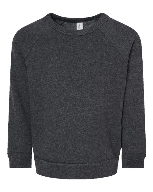 BELLA + CANVAS Toddler Sponge Fleece Raglan Crewneck Sweatshirt
