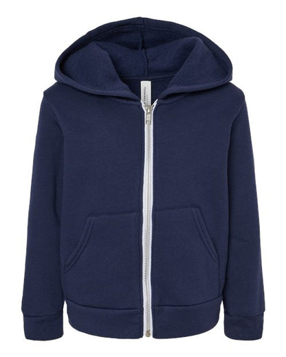 BELLA + CANVAS Toddler Sponge Fleece Full-Zip Hoodie Sweatshirt