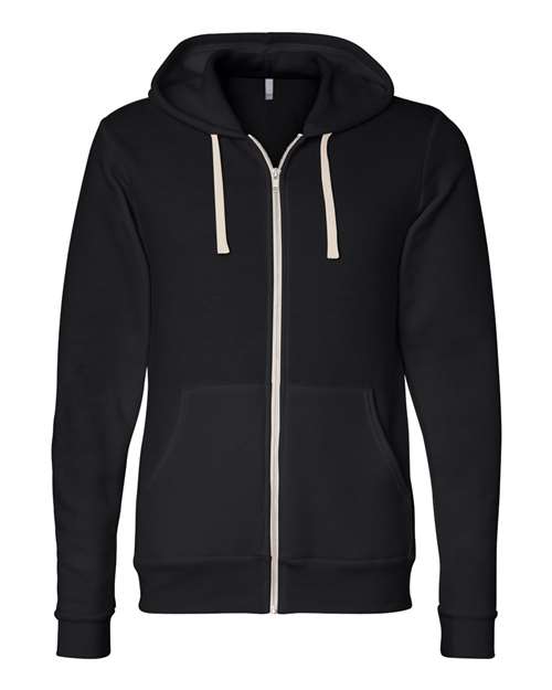 BELLA + CANVAS Unisex Triblend Sponge Fleece Full-Zip Hoodie Sweatshirt